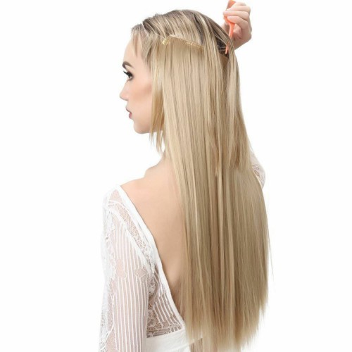 Predlžovanie vlasov, účesy - Flip in halo príčesok rovný 60 cm - revolúcia v predlžovaní vlasov!