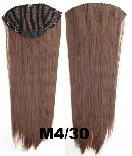 Predlžovanie vlasov, účesy - Clip in pás - Jessica 65 cm rovný - odtieň M4/30