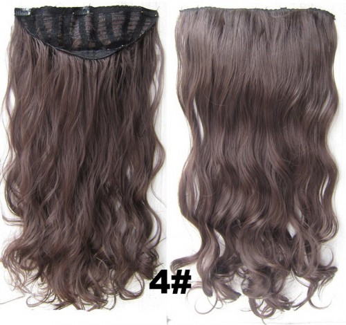 Predlžovanie vlasov, účesy - Clip in pás vlasov - Jessica 60 cm vlnitý - odtieň 4