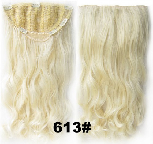 Predlžovanie vlasov, účesy - Clip in pás vlasov - Jessica 60 cm vlnitý - odtieň 613