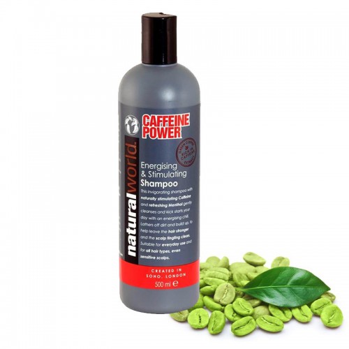 Krása - Natural World Caffeine Power vlasový šampón, 500 ml