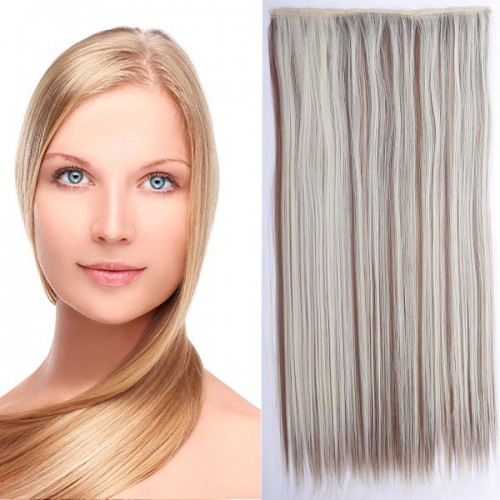 Predlžovanie vlasov, účesy - Clip in vlasy - 60 cm dlhý pás vlasov - odtieň F12/613