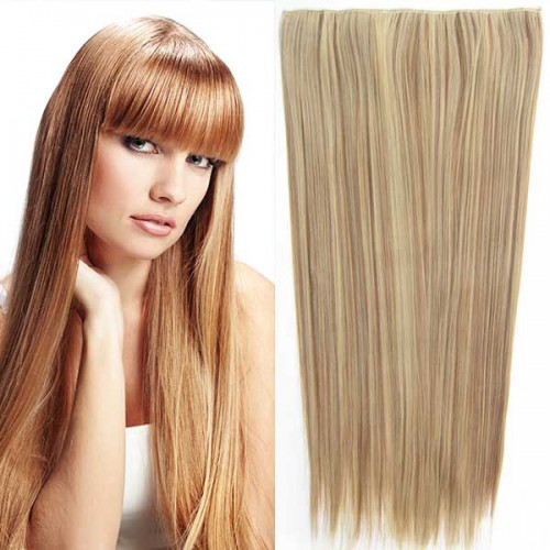 Predlžovanie vlasov, účesy - Clip in vlasy - 60 cm dlhý pás vlasov - odtieň F12/24