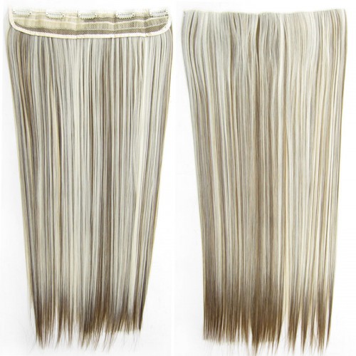 Predlžovanie vlasov, účesy - Clip in vlasy - 60 cm dlhý pás vlasov - odtieň F6P/613