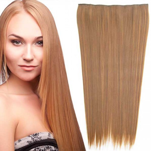 Predlžovanie vlasov, účesy - Clip in vlasy - 60 cm dlhý pás vlasov - odtieň F6A/27