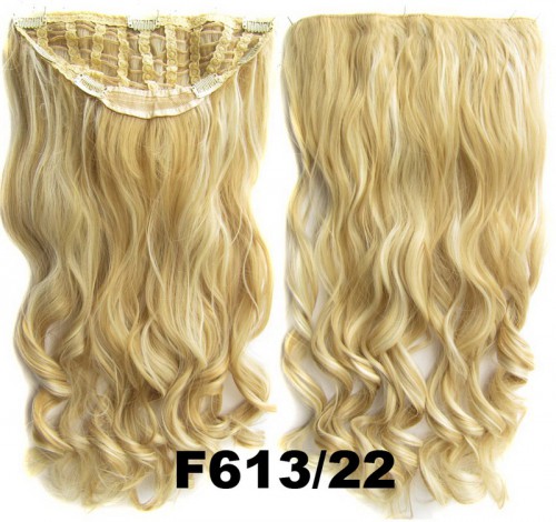 Predlžovanie vlasov, účesy - Clip in pás Jessica 60 cm vlnitý - odtieň F613/22