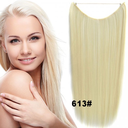 Predlžovanie vlasov, účesy - Flip in vlasy - 55 cm dlhý pás vlasov - odtieň 613