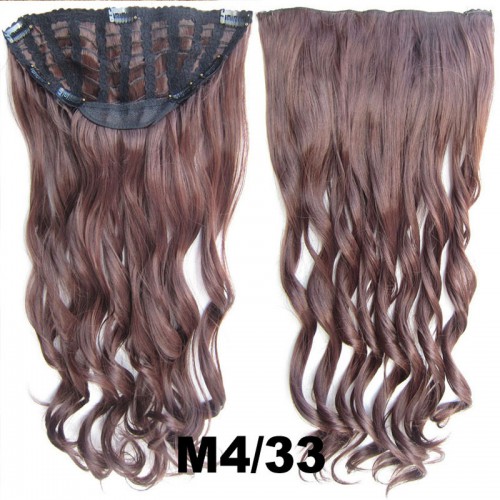 Predlžovanie vlasov, účesy - Clip in pás Jessica 60 cm vlnitý - odtieň M4/33