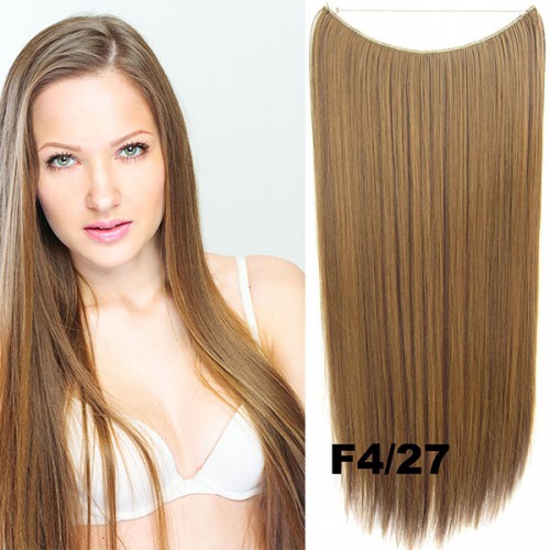 Predlžovanie vlasov, účesy - Flip in vlasy - 55 cm dlhý pás vlasov - odtieň F4/27