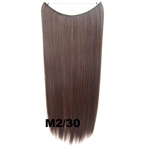 Predlžovanie vlasov, účesy - Flip in vlasy - 55 cm dlhý pás vlasov - odtieň M2/30