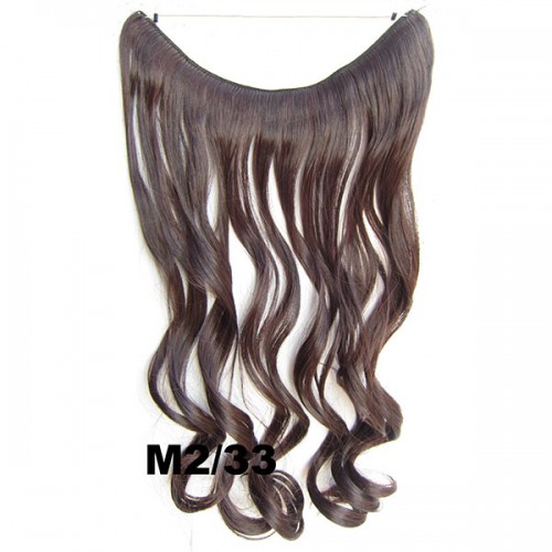 Predlžovanie vlasov, účesy - Flip in vlasy - vlnitý pás vlasov 45 cm - odtieň M2/33