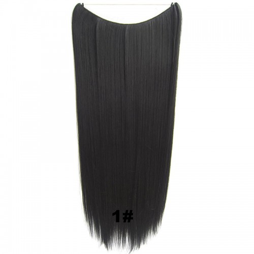 Predlžovanie vlasov, účesy - Flip in vlasy - 60 cm dlhý pás vlasov - odtieň 1#