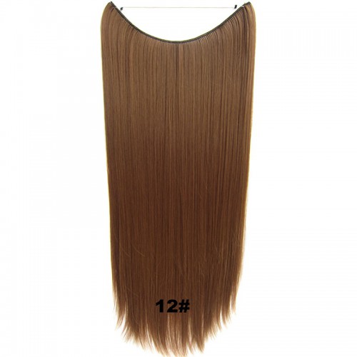 Predlžovanie vlasov, účesy - Flip in vlasy - 60 cm dlhý pás vlasov - odtieň 12