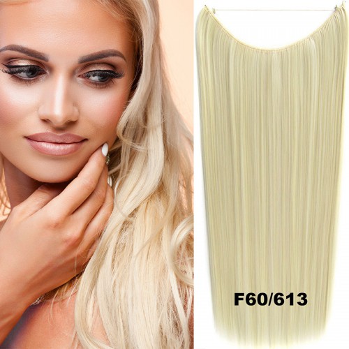 Predlžovanie vlasov, účesy - Flip in vlasy - 60 cm dlhý pás vlasov - odtieň F60/613