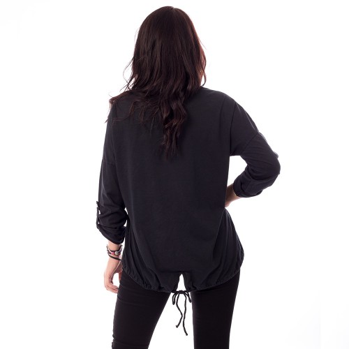 Dámska móda, doplnky - Dámska mikina Love - čierna