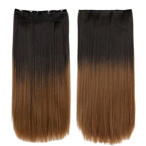 Predlžovanie vlasov, účesy - Clip in vlasy - 60 cm dlhý pás vlasov - ombre štýl - odtieň 2 T 27