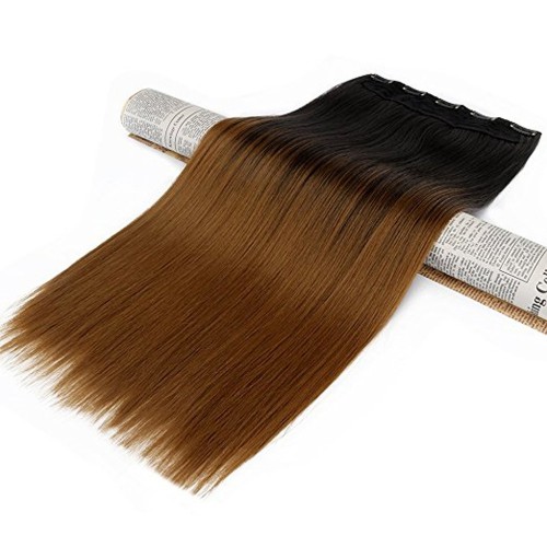 Predlžovanie vlasov, účesy - Clip in vlasy - 60 cm dlhý pás vlasov - ombre štýl - odtieň 2 T 27