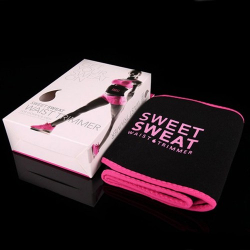 Formovanie postavy - Neoprénový pás na chudnutie Sweet Sweat, čierny - ružový