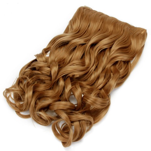 Predlžovanie vlasov, účesy - Clip in pás vlasov - kučery 55 cm - odtieň 27