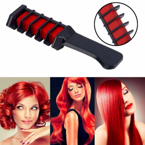 Predlžovanie vlasov, účesy - Mini hrebene na dočasné farbenie vlasov - súprava 6 ks