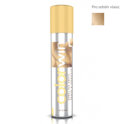 Predlžovanie vlasov, účesy - Colorwin Sprej na krytie šedín a odrastov - blond, 75 ml