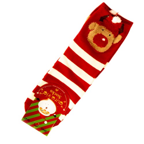 Dámska móda, doplnky - Vianočné ponožky - pruhované