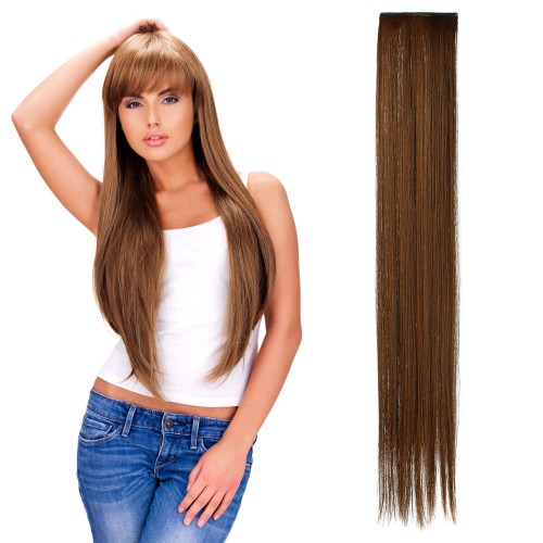 Predlžovanie vlasov, účesy - Rovný clip in pásik vlasov v dĺžke 60 cm - odtieň D