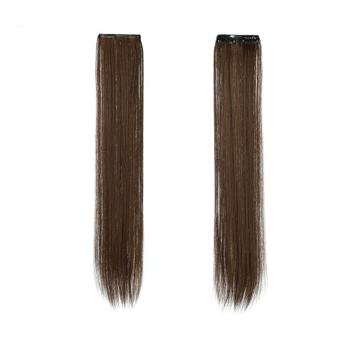 Predlžovanie vlasov, účesy - Rovný clip in pásik vlasov v dĺžke 60 cm - odtieň E