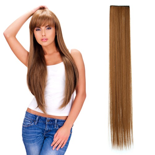 Predlžovanie vlasov, účesy - Rovný clip in pásik vlasov v dĺžke 60 cm - odtieň G