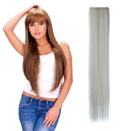 Predlžovanie vlasov, účesy - Rovný clip in pásik vlasov v dĺžke 60 cm - odtieň R