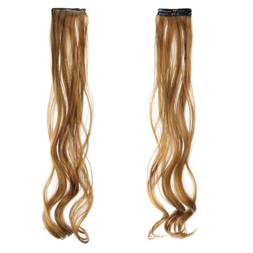Predlžovanie vlasov, účesy - Vlnitý clip in pásik vlasov v dĺžke 55 cm - odtieň I