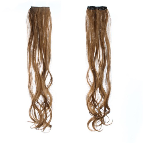 Predlžovanie vlasov, účesy - Vlnitý clip in pásik vlasov v dĺžke 55 cm - odtieň J