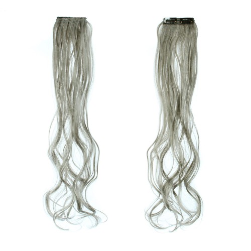 Predlžovanie vlasov, účesy - Vlnitý clip in pásik vlasov v dĺžke 55 cm - odtieň Q