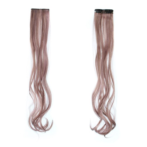 Predlžovanie vlasov, účesy - Vlnitý clip in pásik vlasov v dĺžke 55 cm - odtieň S