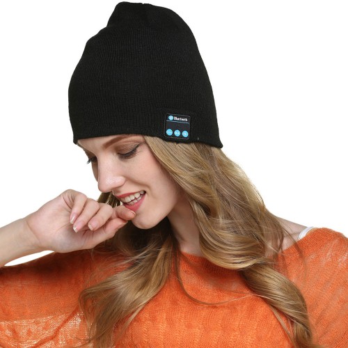 Dámska móda, doplnky - Bluetooth čiapka so slúchadlami Stereo Music Hat