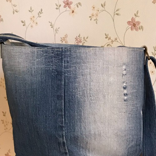 Dámska móda, doplnky - Verato Džínsová taška s vreckom