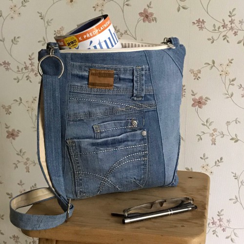 Dámska móda, doplnky - Verato Džínsová taška s vreckami