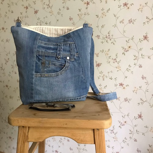 Dámska móda, doplnky - Verato Džínsová taška s vreckami