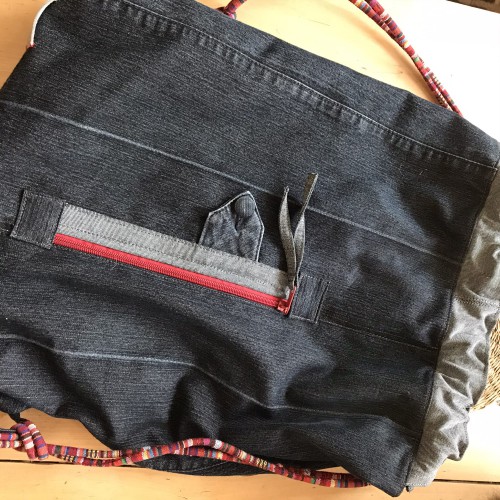 Dámska móda, doplnky - Verato Stahovací džínsový batoh