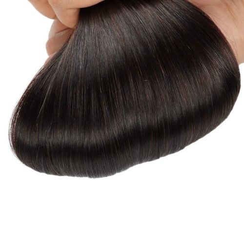 Predlžovanie vlasov, účesy - Clip in vlasy 51 cm ľudské - Remy 70g - odtieň 1B