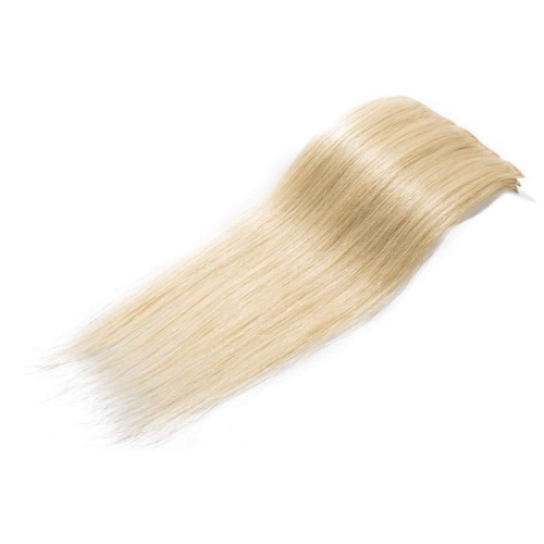 Predlžovanie vlasov, účesy - Clip in vlasy 51 cm 100% ľudské - Remy 100 g - odtieň 613 - blond
