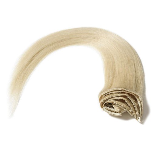 Predlžovanie vlasov, účesy - Clip in vlasy 51 cm ľudskej - Remy 100 g - odtieň 60