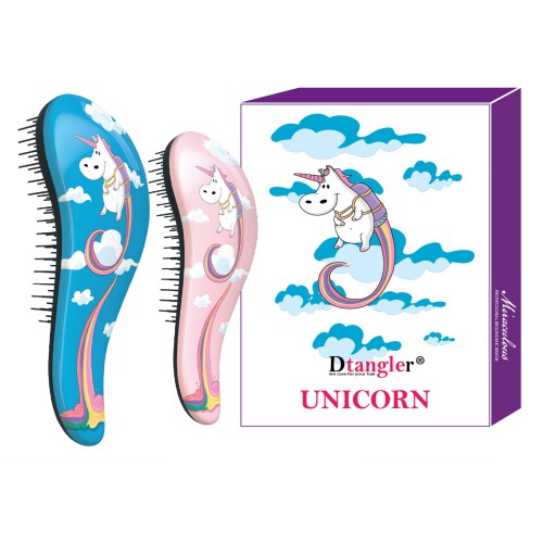 Predlžovanie vlasov, účesy - Dtangler Unicorn set - darčeková sada kief