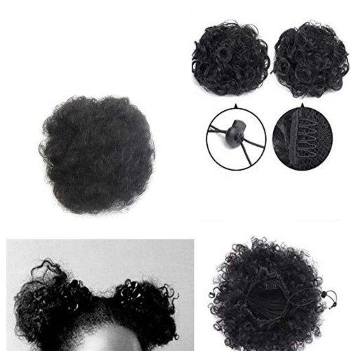 Predlžovanie vlasov, účesy - Sada drdolov Puff Afro 15 cm