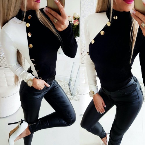 Dámska móda, doplnky - Dámske streetwearová tričko Black & White