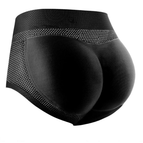 Dámska móda, doplnky - Polstrované push up tvarovacie nohavičky so stredným pásom čierne