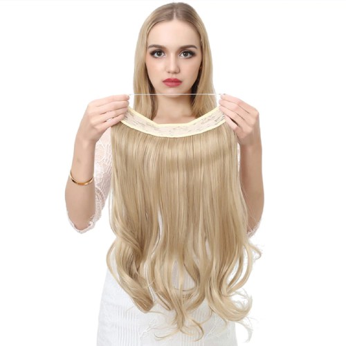 Predlžovanie vlasov, účesy - Flip in halo príčesok vlnitý 60 cm - revolúcia v predlžovaní vlasov!