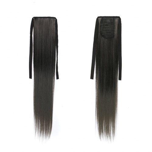 Predlžovanie vlasov, účesy - Colík, vrkoč rovný na zaväzovanie 57 cm - Ombre štýl