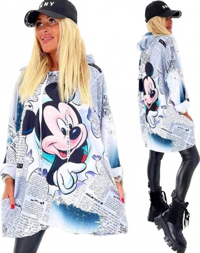 Dámska móda, doplnky - Tunika dámska Mickey - biela