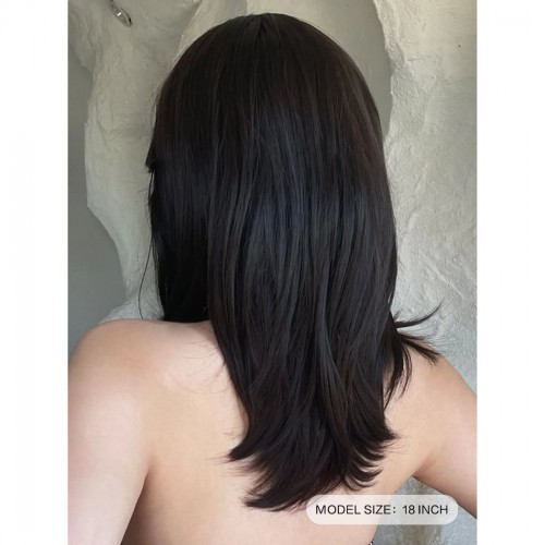 Predlžovanie vlasov, účesy - Parochňa JANE tmavo hnedá - 45 cm
